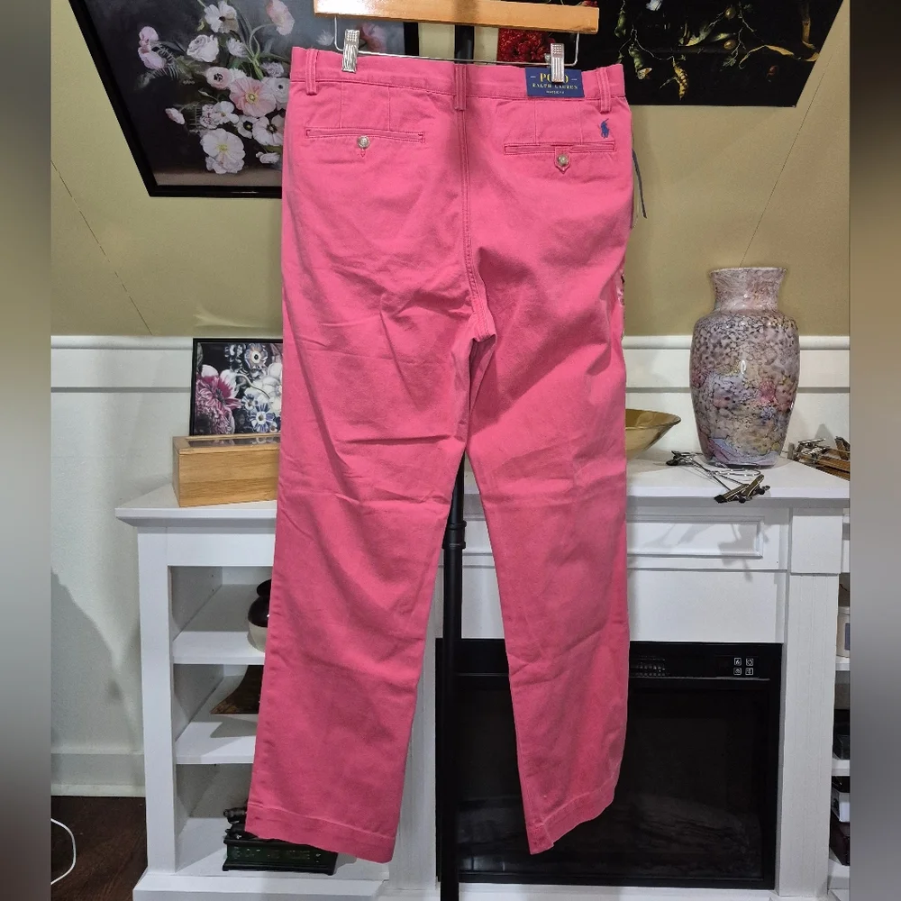 Ralph Lauren Men's Chinos in Vibrant Pink 32x30. 1213/1687 - Picture 3 of 6